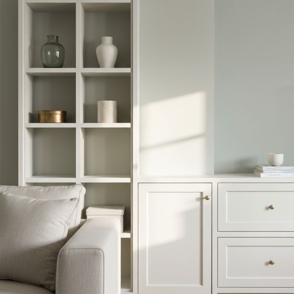Alcove shelving and storage