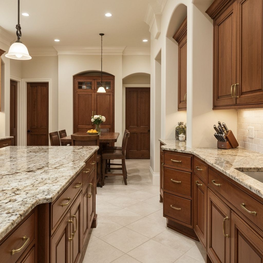 Luxury kitchen with granite worktops